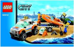 Lego City 60012 Fuoristrada e gommone di salvataggio