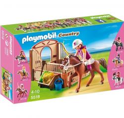 Playmobil 5518 Paddock con Cavallo Arabo e Fantina