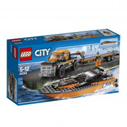 Lego City 60085 4x4 trasporta motoscafo