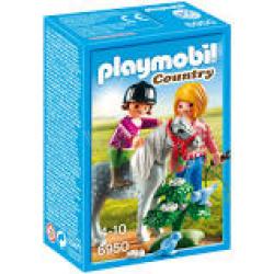 Playmobil 6950 Playmobil Maneggio dei pony 6950 Pony con mamma e bambina