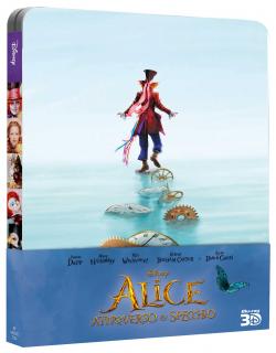 ALICE ATTRAVERSO LO SPECCHIO ( Blu-ray 3D + Blu ray 2D) steel book