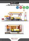 Rmz City Sheel Service Station Playset scala 1:64