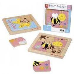 BABY PUZZLE IN LEGNO APE E STELLINA 