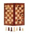 SCACCHI DAMA PIEGHEVOLE NOCE 30 CM