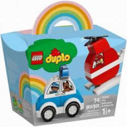 Lego Duplo 10957 Elicottero antincendio e Auto della polizia