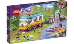 Lego Friends 41681 Camper Van nella foresta e barca a vela